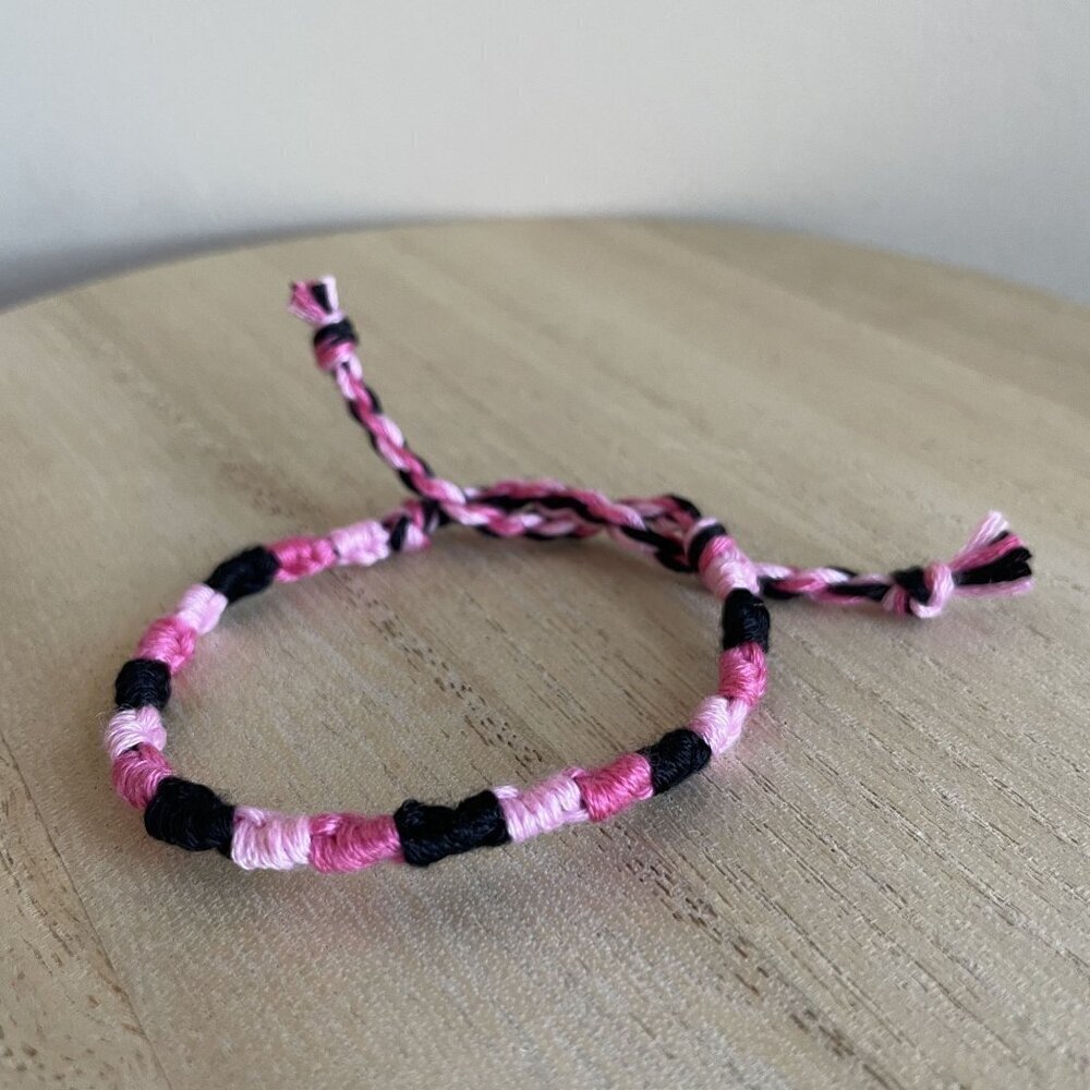 Katara Bracelet, anklet, trendy, comfortable, tie, embroidery thread, woven, gif